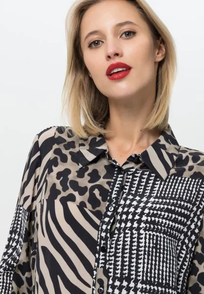 pleated maxi dressTuzzi Fearless Attitude Animal Print Shirt