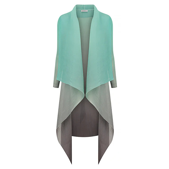 one-shoulder dressAlquema Spearmint Estrella Dress & Collare Coat