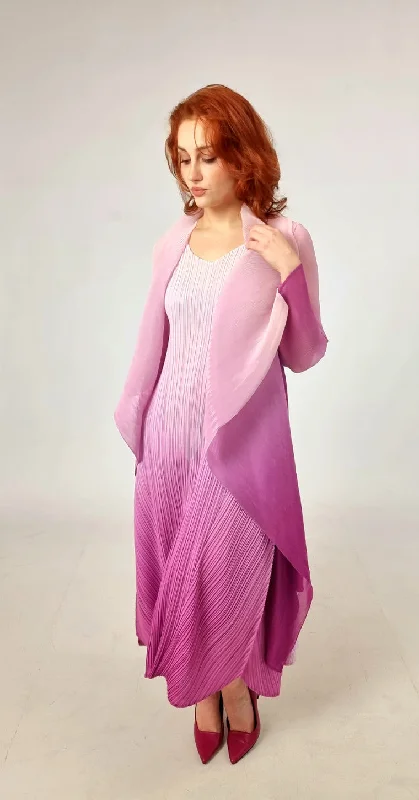 Clearance Items Alquema Long Estrella Dress And Collare Coat - Smokey Rose