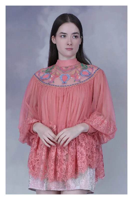 Savings Alert Bl^nk Peach Aaliah Top