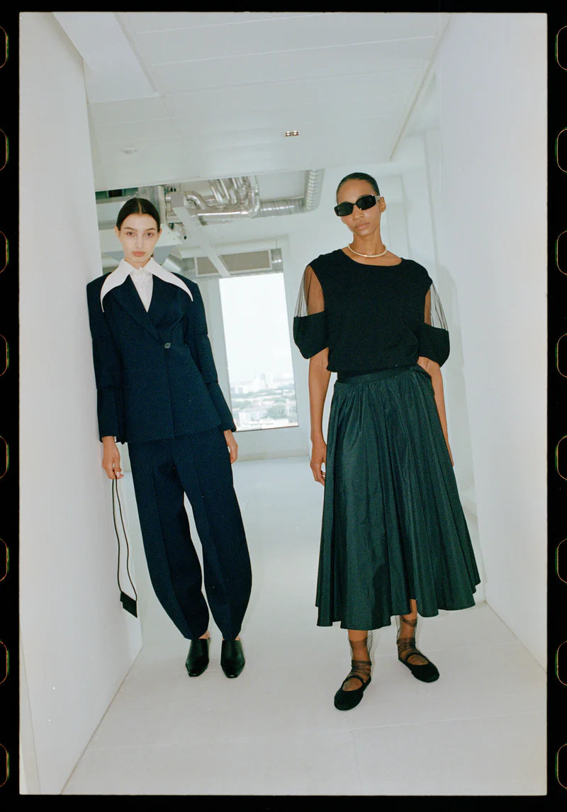 Sale Event MEIMEIJ Navy Carrot Style Trousers