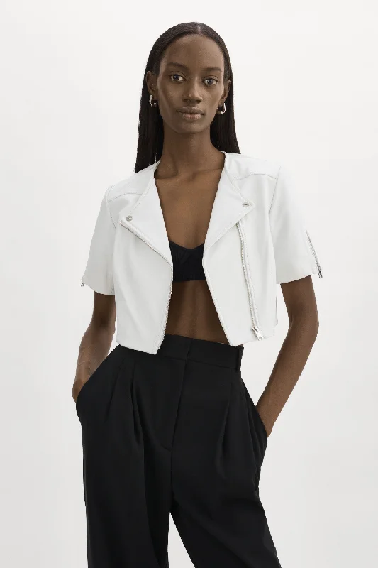 Hot Deal KIRSI | Cropped Biker Jacket