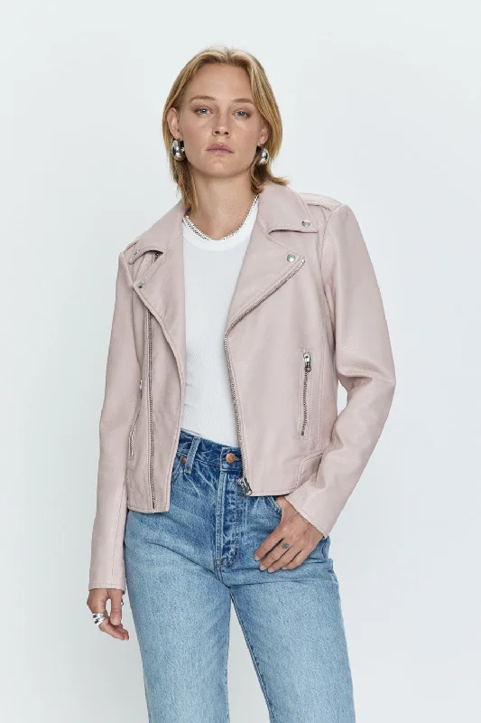 urban casual coatPistola Nicolette Mod Moto Jacket in Mellow Rose