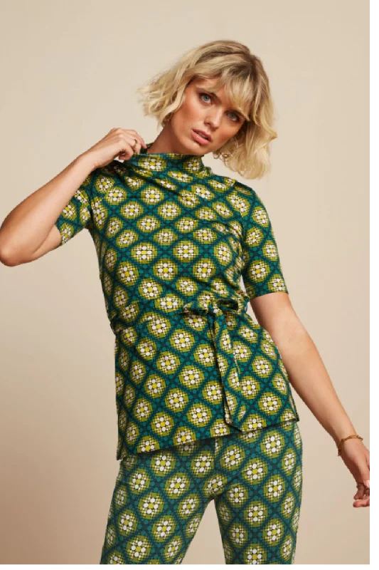 YEAR-End Sale KING LOUIE Para Green Kirby Heloise Tunic Top