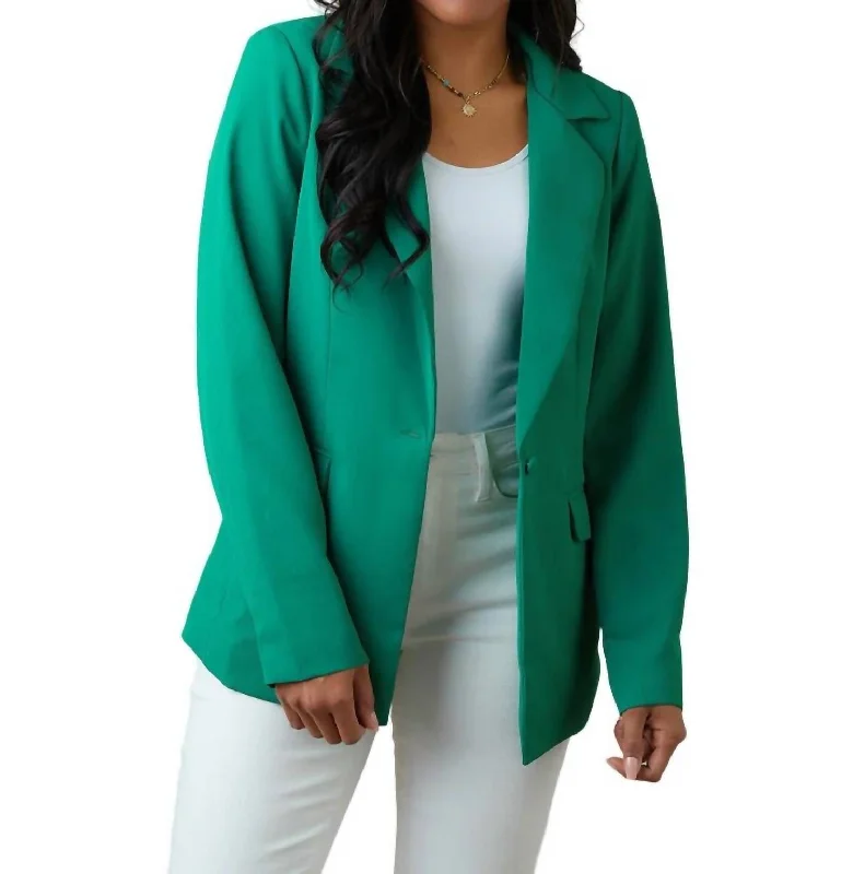 Amazing Deals Business As Usual Blazer In Green