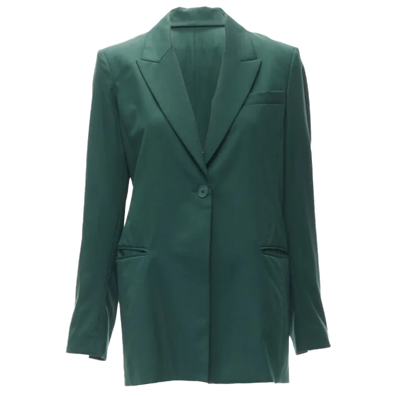 Clearance Items Ryan Roche wool lapel single button blazer jacket