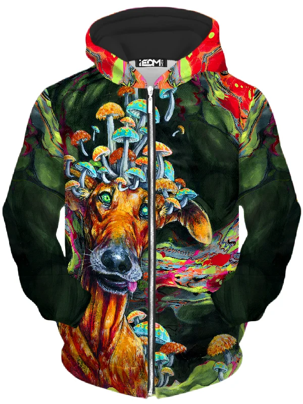 Final Clearance Mush Puppy Unisex Zip-Up Hoodie