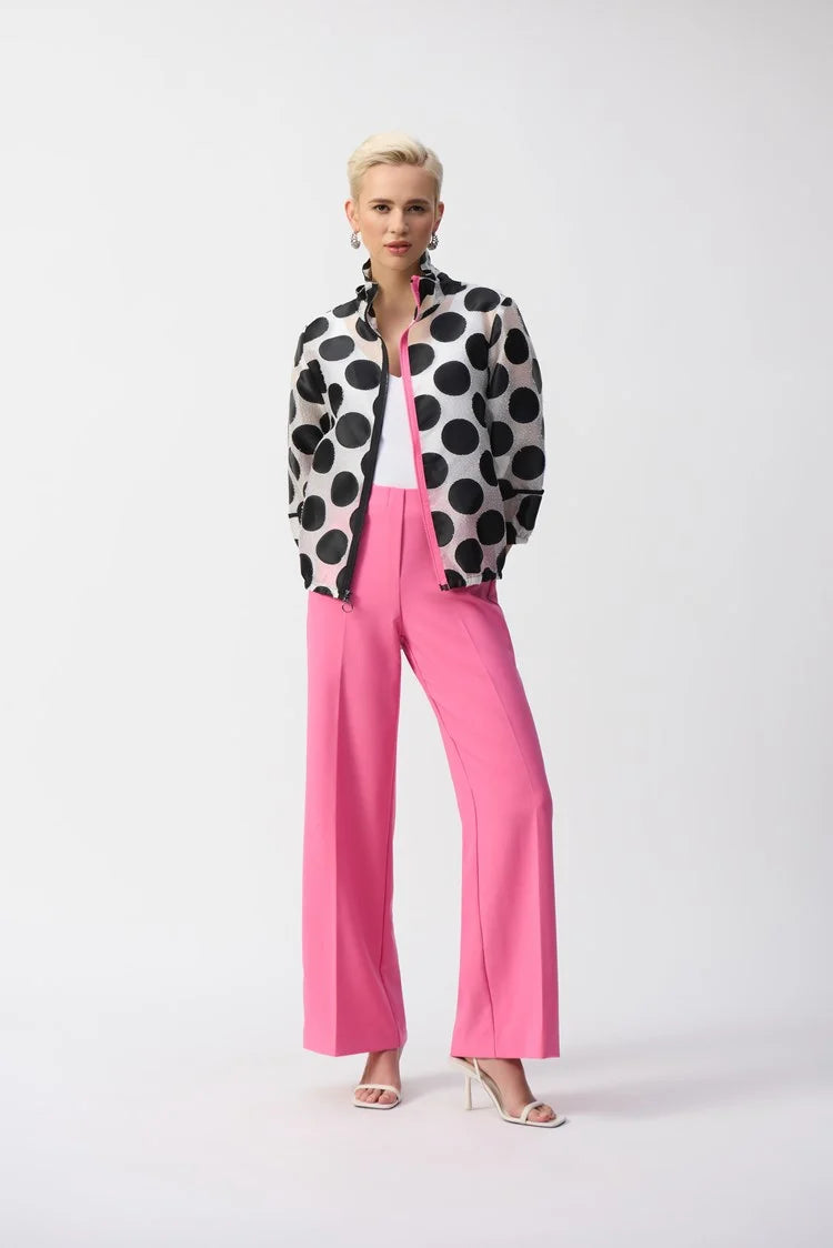 casual evening dressJoseph Ribkoff Bubble Gum Lux Twill Pull-On Wide-Leg Pants