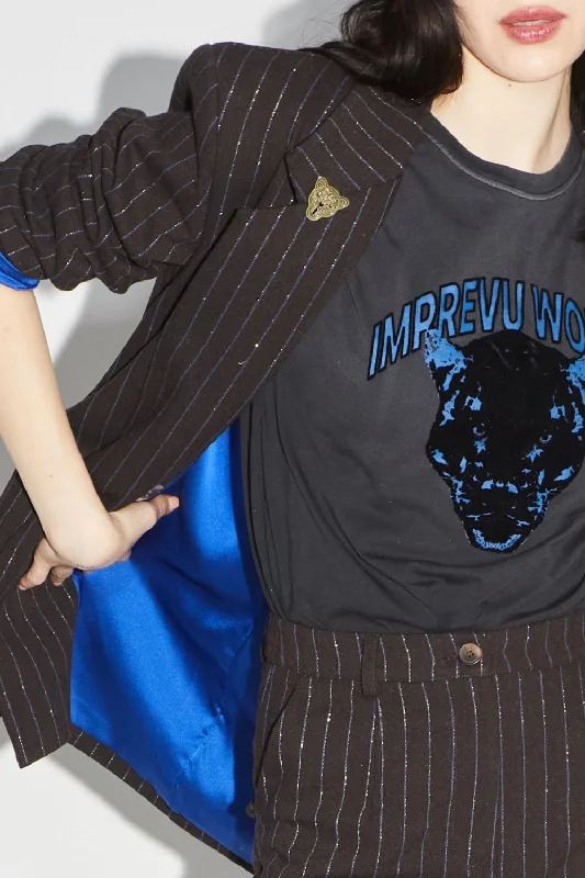 Fantastic Offers Imprevu Robbie Black Blue Panther T-shirt