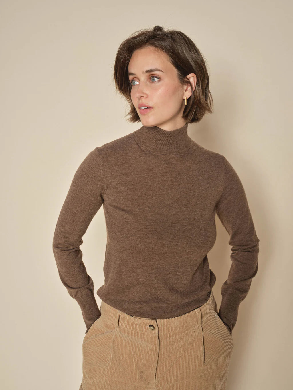 Price Reduction Mos Mosh Rain Drum Roll Neck Sweater