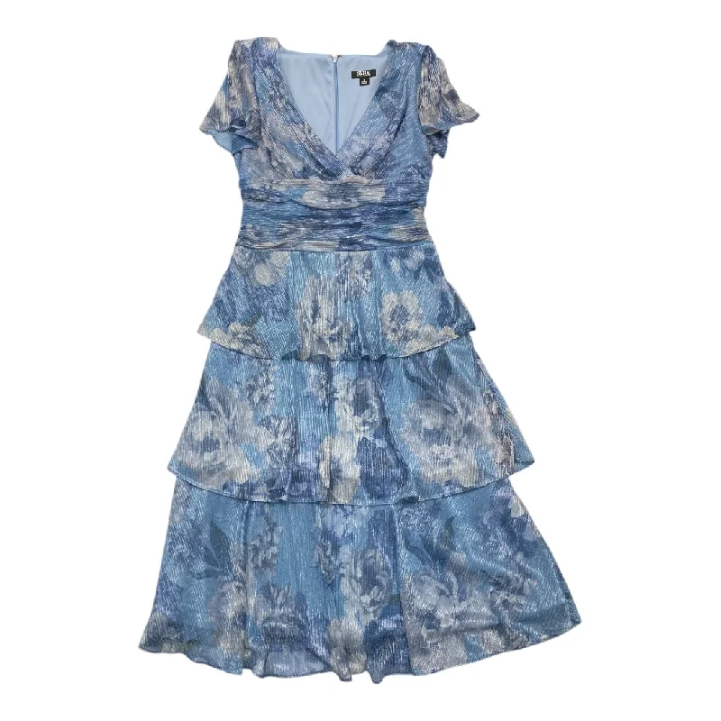Crazy Savings Dress Party Long By Sl Fashions In Blue, Size: 8