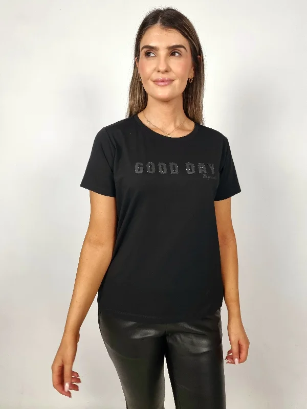 Limited Availability Esqualo Black Good Day T-Shirt