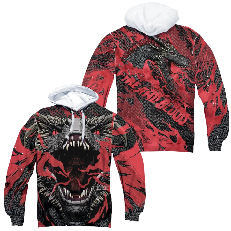 Game of Thrones Dragons (Front/Back Print) - All-Over Print Pullover Hoodie