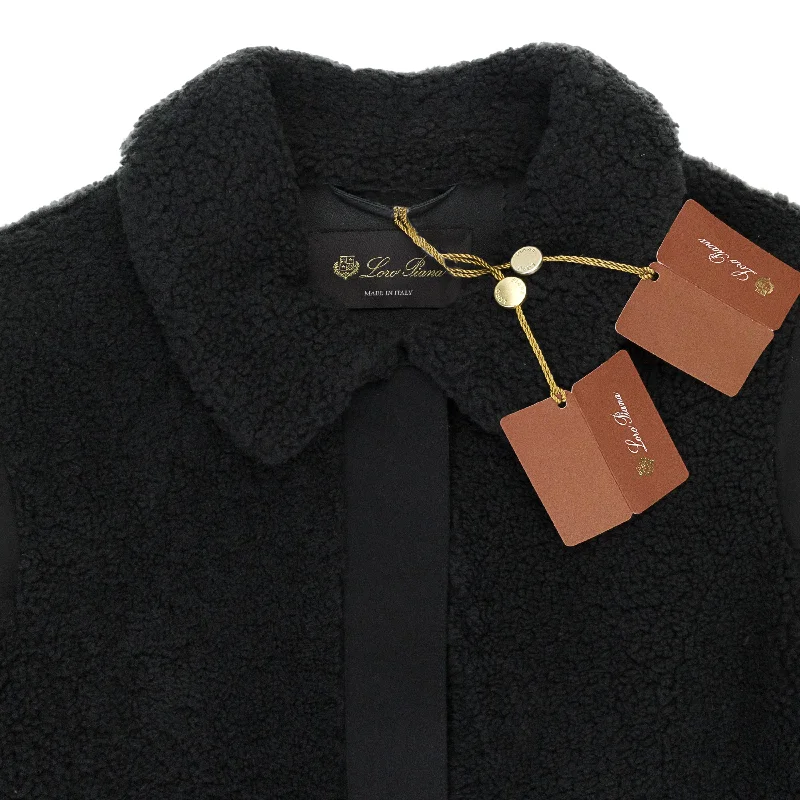 Exclusive Savings CAPP CARLOW CURLY SHEARLING BLACK COAT