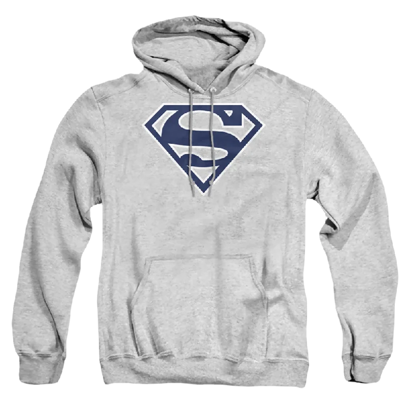 Superman Navy & White Shield - Pullover Hoodie