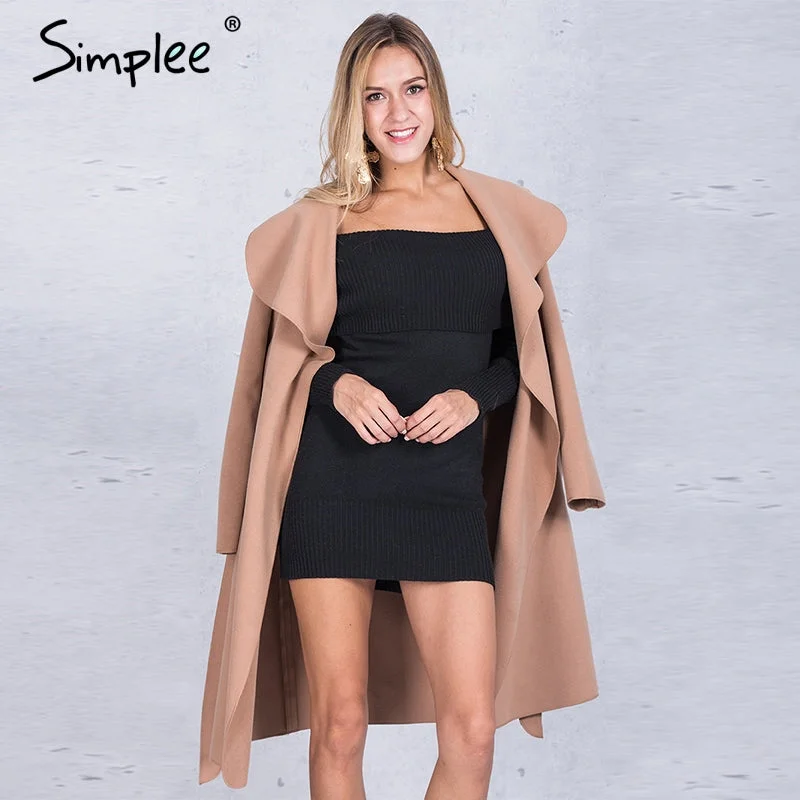 Price Drop Simplee Black ruffle warm winter coat Women turndown long coat collar overcoat female Casual autumn 2016 pink outerwear Price Drop Simplee Black ruffle warm winter coat Women turndown long coat collar overcoat female Casual autumn 2016 pink outerwear