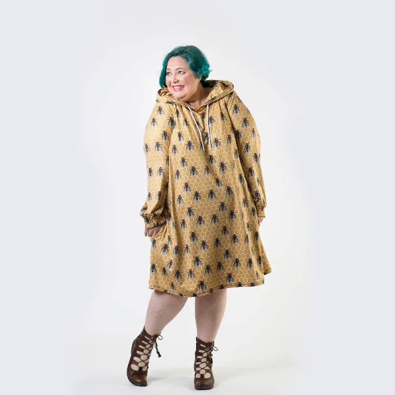 structured dressHoney Bee Plus Size Hoodie Dress