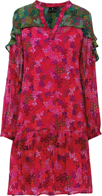 Flash Sale Emily Lovelock Multi Purple/Green Dress