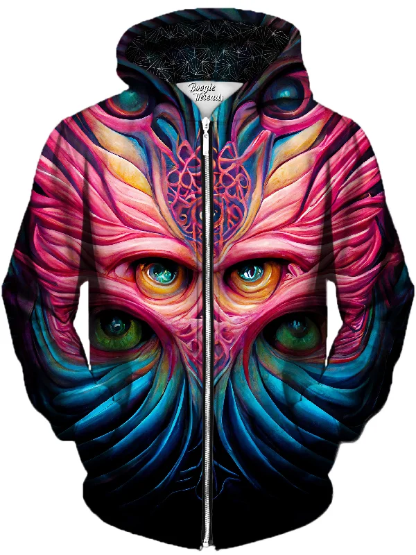 Seasonal Sale Unwelcome Consequence Unisex Zip-Up Hoodie