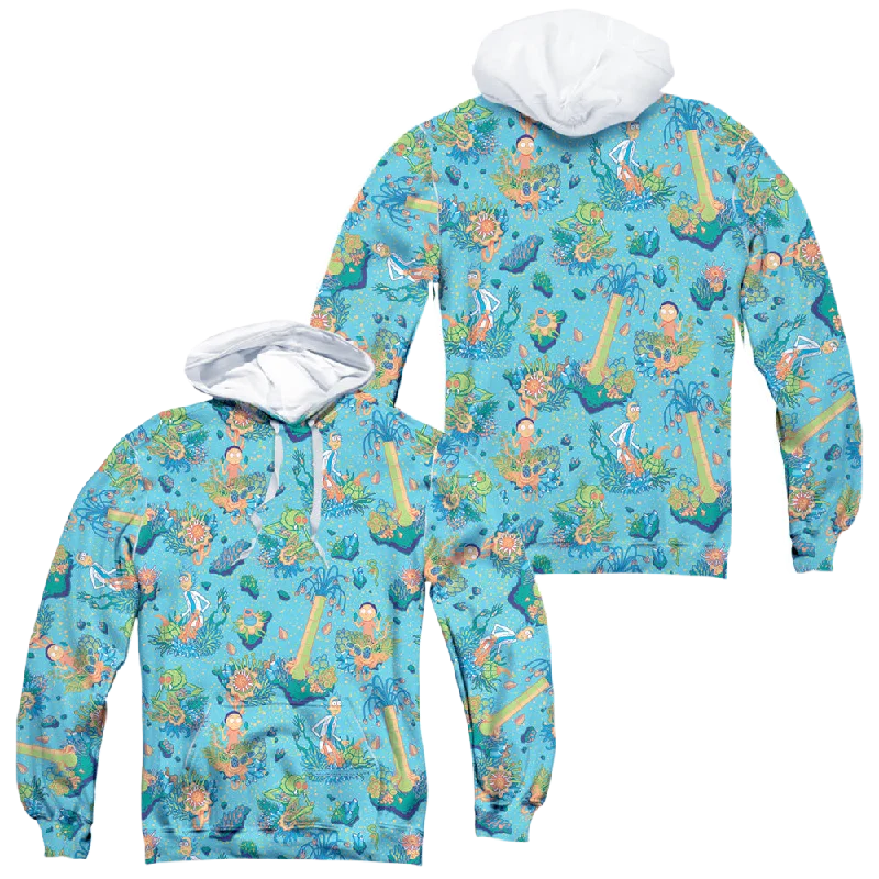 Special Offer Rick and Morty Ricktanical - All-Over Print Pullover Hoodie