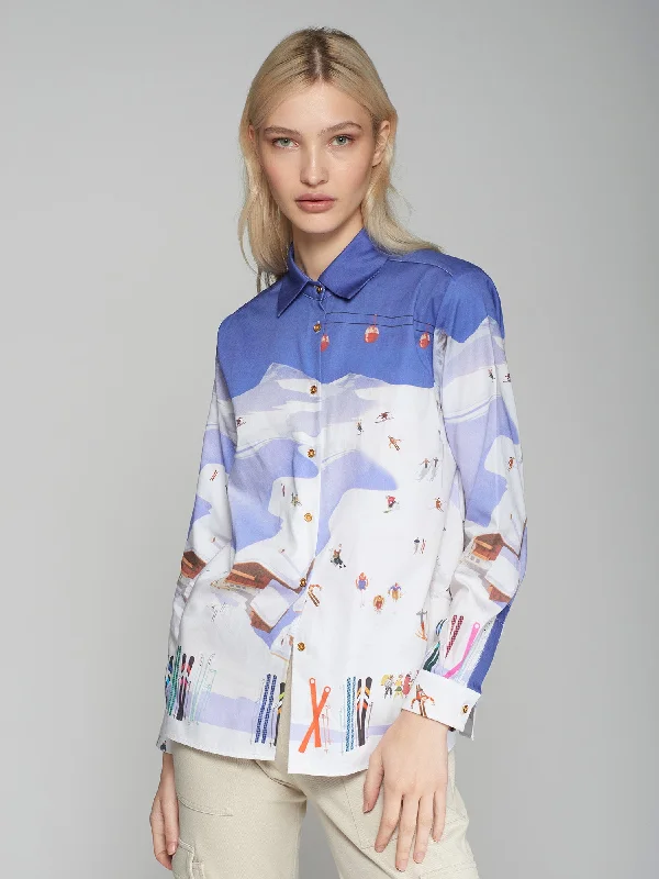 Limited Time Offer Vilagallo Ski Cotton Shirt