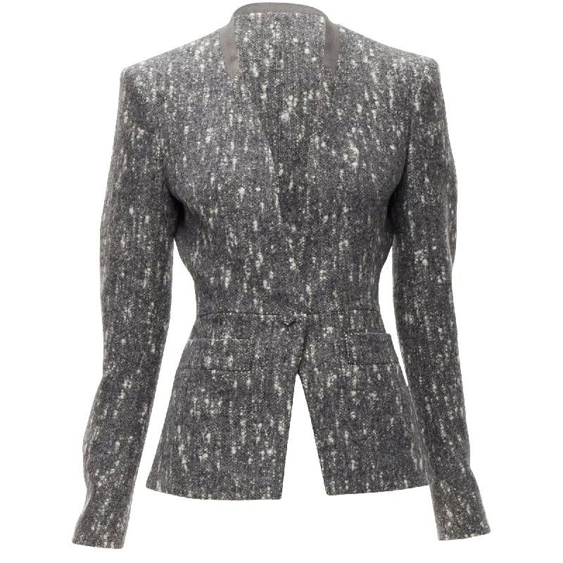 Reduced Prices Balenciaga Ghesquiere speckled fitted blazer jacket