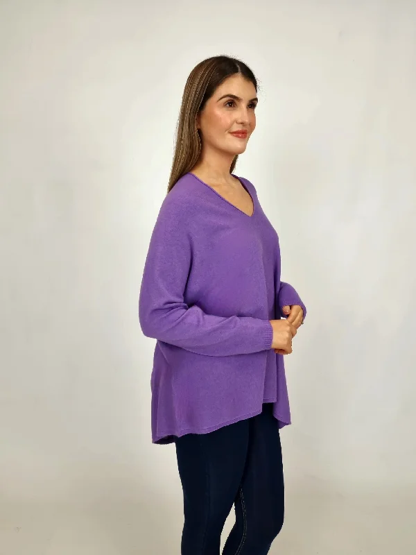Deal Frenzy Alexandre Laurent Purple Knitted Sweater