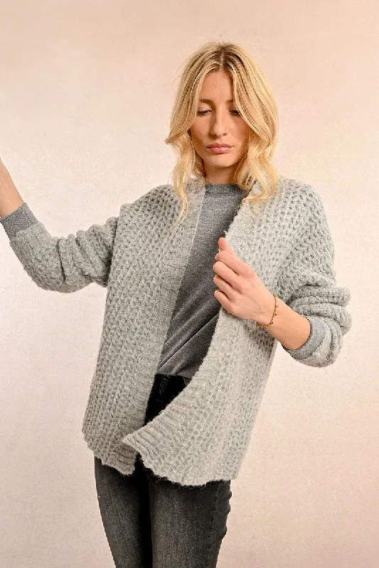 Seasonal Clearance Molly Bracken Grey Cable Knit Cardigan