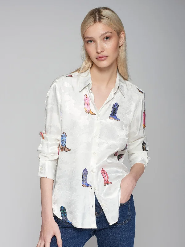 Limited Time Offer Vilagallo Gaby Cowboy Western Boot Shirt