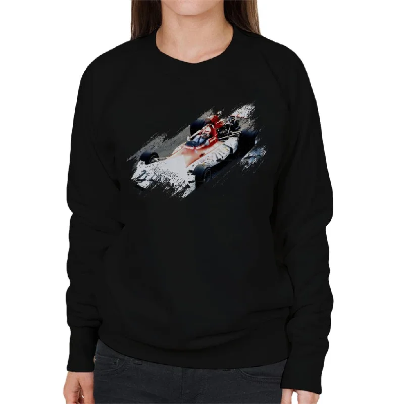 fitted workout sweatshirtMotorsport Images Niki Lauda BRM P160E Monaco GP Monte Carlo 1973 Women's Sweatshirt