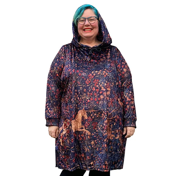 wool dressArt Series: Velvet Unicorn Plus Size Hoodie Dress