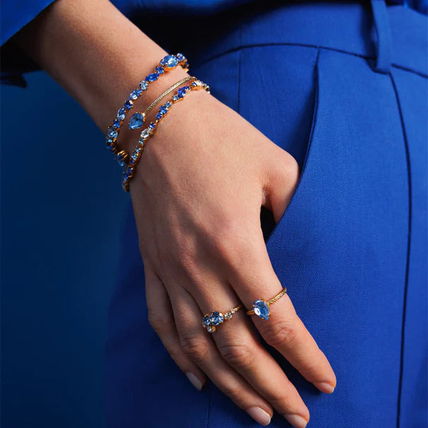 Stock Up and Save Caroline Svedbom Blue Combo Antonia Bangle