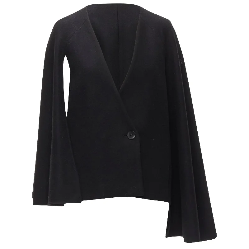 Limited Time Offer TIBI virgin wool blend asymmetric cape sleeve button blazer jacket