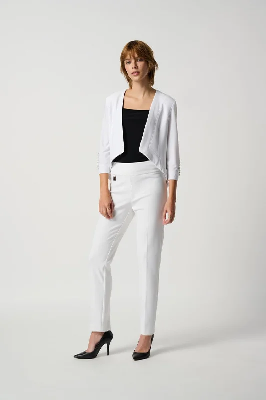 Unbeatable Prices Joseph Ribkoff White Classic Tailored Slim Pan