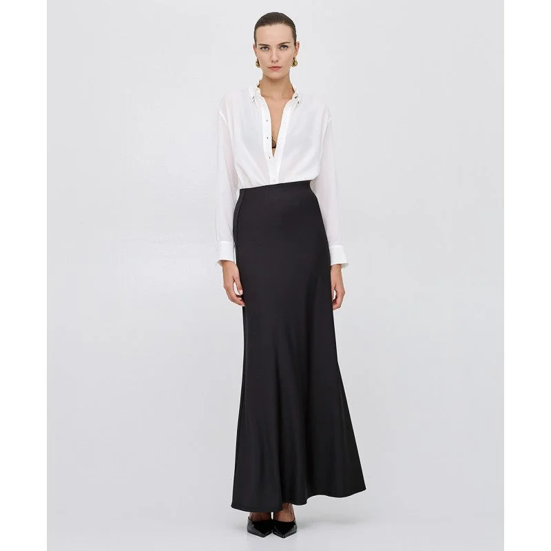 New Deals Access Fashion Black Maxi Skirt