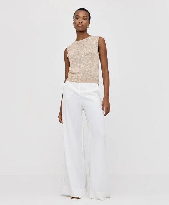 Seasonal Clearance Access Fashion White Flared Pants