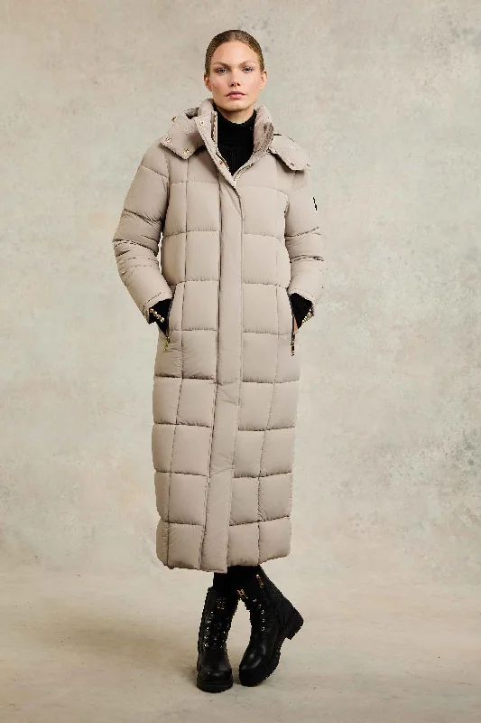 premium puffer coatCarrington Longline Coat (Stone)