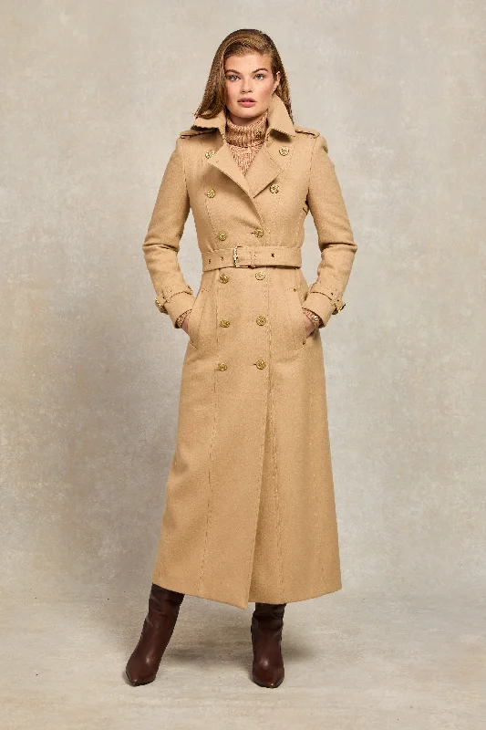 Don't Miss Full Length Marlborough Trench Coat (Camel)