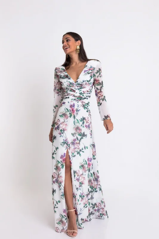 modern dressMatilde Cano Flores Plisado Dress