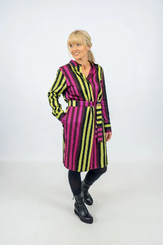 Deep Discounts Vilagallo Rene Stripe Dress