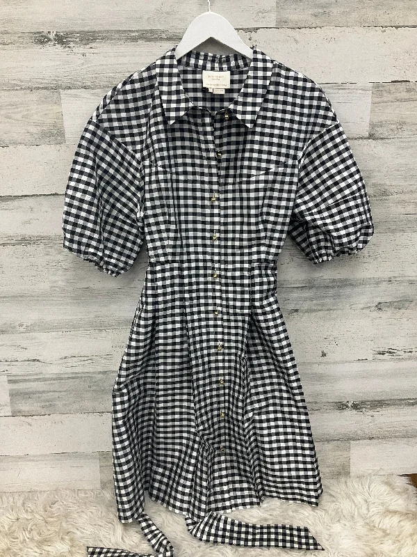 long sleeve dressDress Designer By Kate Spade In Black & White, Size: M