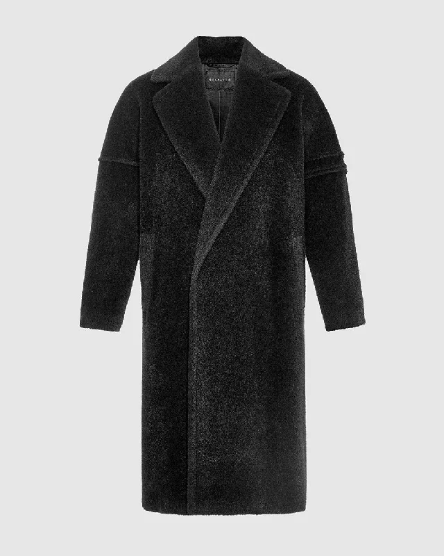 Big Savings Bouclé Alpaca Robe Coat